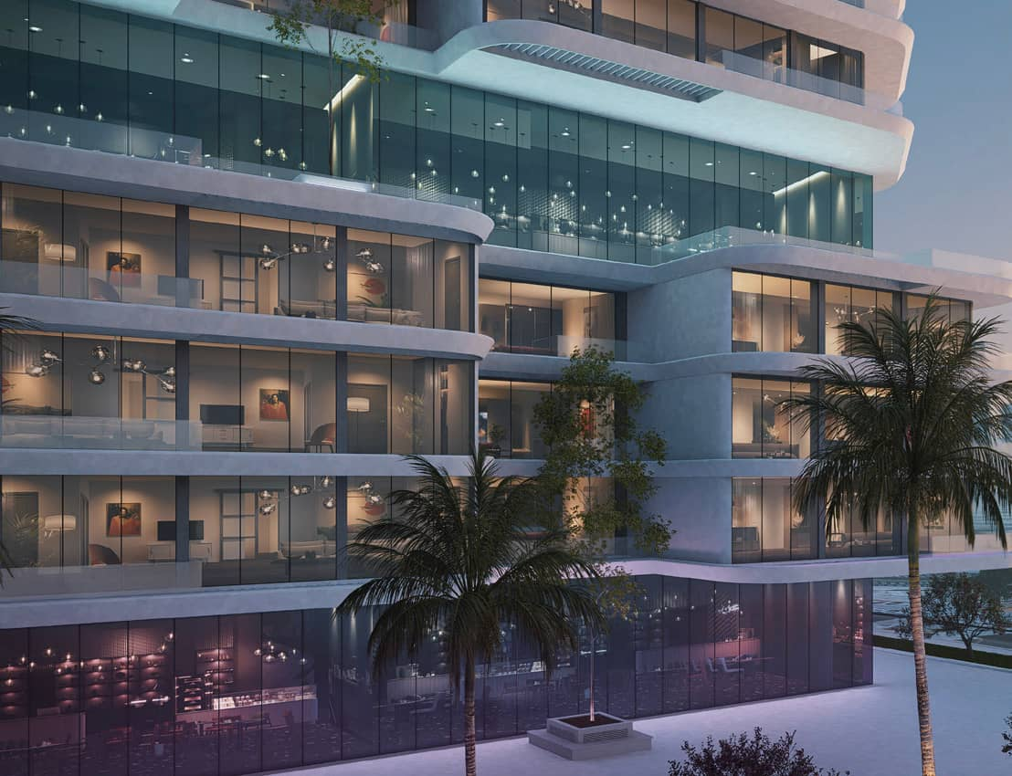 Luxury apartments at The Artery Residences featuring bold architectural design